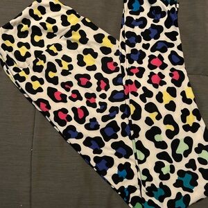 LuLaRoe Lisa Frank Leggings OS